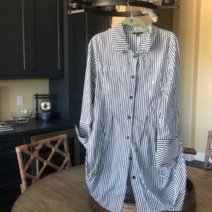 Black and white striped shirt